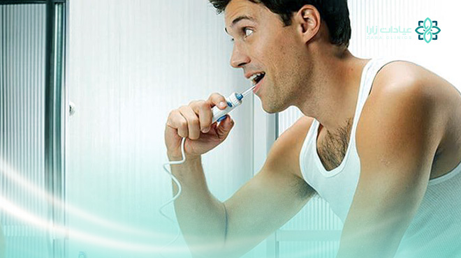 طريقة-استخدام-خيط-الأسنان-المائي